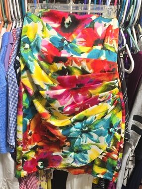 Speechless Vibrant Floral Multicolor Mini Dress